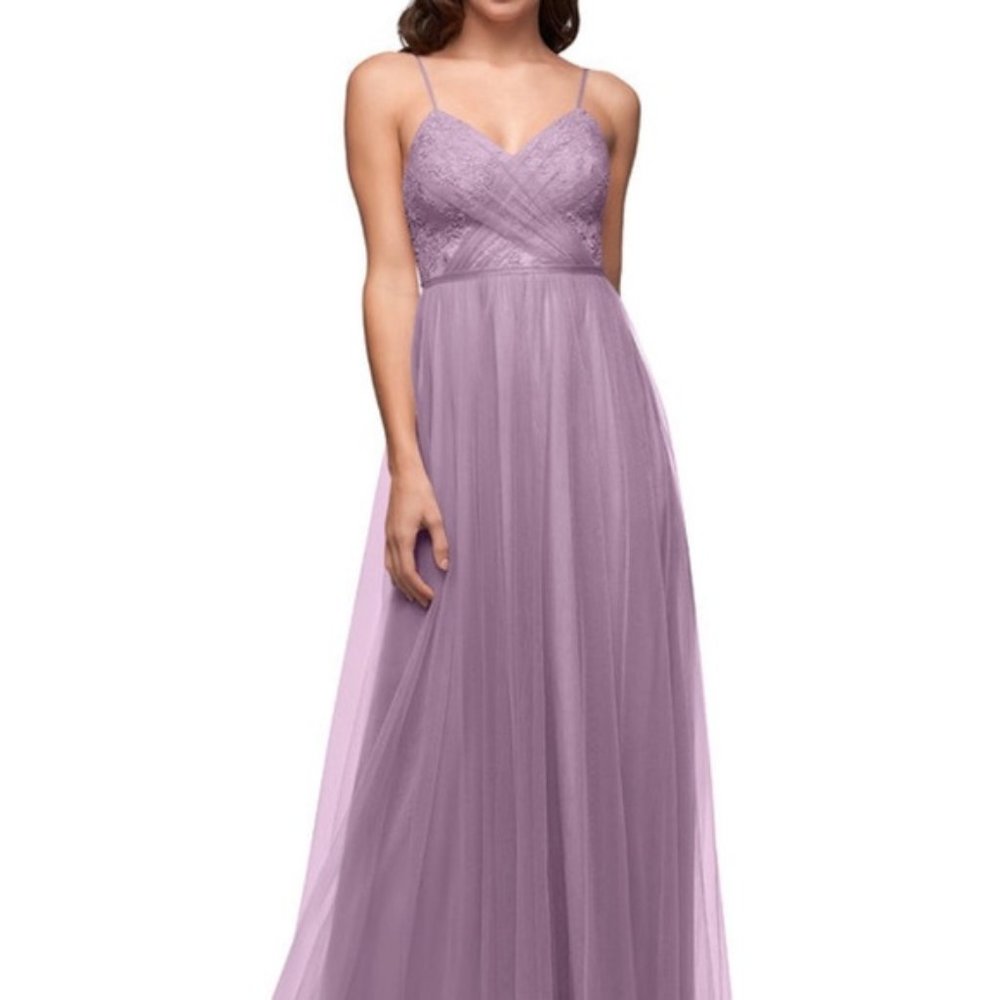 Azazie Layla Bridesmaid Dress (Light Purple) Wisteria Size 2